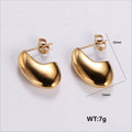 Jewelry wholesale Wholesale Polish Anti Allergy Geometric Stainless Steel Twisted Earrings