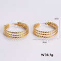 Jewelry wholesale Wholesale Stainless Steel Grade Geometric Hoops Studs Earrings