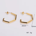 Jewelry wholesale New Arrival Geometric Shape Stainless Steel Studs Earrings