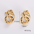 Jewelry wholesale New Arrival Geometric Shape Stainless Steel Studs Earrings