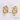 Jewelry wholesale New Arrival Geometric Shape Stainless Steel Studs Earrings