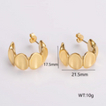 Jewelry wholesale New Arrival Geometric Shape Stainless Steel Studs Earrings