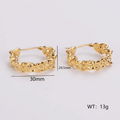 Jewelry wholesale New Arrival Geometric Shape Stainless Steel Studs Earrings