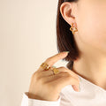 Jewelry wholesale Fashion Jewelry Geometric Square Rectangle Star Heart Hoop Earrings