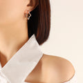 Jewelry wholesale Fashion Jewelry Geometric Square Rectangle Star Heart Hoop Earrings