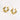 Jewelry wholesale New Arrival 18K Gold Plated Twist Geometric Zircon Hoop Earrings