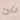 Women's Light Luxury 18K Gold Open C Shape Square Inlaid Zircon Stainless Steel Plated Fashion Fine Jewelry Stud Earrings WAN4 Jewelry