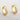 Jewelry wholesale Hot Sale Stainless Steel Hollow Side Zircon Inlaid Popular Hoop Earrings