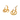 Jewelry wholesale Wholesale Geometric Hollow Outer Ring Inlaid Zircon Hoop Earrings