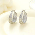 Jewelry wholesale Wholesale Irregular Texture Hollow Design Hoop Earrings