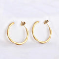 Jewelry wholesale Wholesale Stylish Stainless Steel Hollow round Stud Earrings