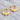 Vintage Designer Style Stainless Steel Plated 18K Gold Hollow Embossed Jewelry Wedding Gift for Women's Party Earrings WAN4 Jewelry