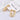 Women's Fashion 18K Gold Plated Stainless Steel Chunky Geometric Shape round Brilliant Cut Zircon Set Jewelry Earrings WAN4 Jewelry