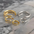Jewelry wholesale Wholesale Geometric Shaped Stainless Steel Hollow Stud Earrings
