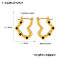 Jewelry wholesale New Arrival Jewelry Zircon Pearl Irregular Heart Hoop Earrings