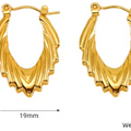 Jewelry wholesale Wholesale Cutout Design Geometric for Women Hoop Earrings