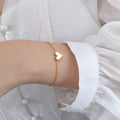 Jewelry wholesale Classic Inlay Acrylic Shell Heart Studs Earrings Necklace Bracelet Jewelry Sets