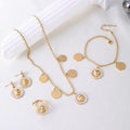 Jewelry wholesale Wholesale Stainless Steel Twisted Chain Round Jewelry Sets