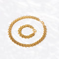Jewelry wholesale Explosive Hiphop Oval Braided Chunky Chain Necklace