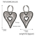 Jewelry wholesale New Arrival Enamel Oil Drip Heart Pendant Necklaces Earrings Jewelry Set