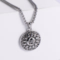 Jewelry wholesale Explosive Moon Sun Pattern Pendant Square Pearl Chain Necklace