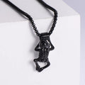 Jewelry wholesale Wholesale Skull Casting Pendant Square Pearl Chain Necklaces