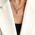 Jewelry wholesale Elegant Wholesale Tassel Heart Pendant Necklaces Bracelets Jewelry Set