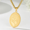 Jewelry wholesale Hot Sale Unisex Vintage Oval Premium Pendant Necklace