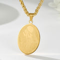 Jewelry wholesale Hot Sale Unisex Vintage Oval Premium Pendant Necklace
