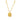 Jewelry wholesale 18K Geometric Square - shaped Plaque Smile - face Engraved Letter Pendant Necklace