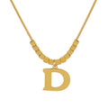 Jewelry wholesale 18K Gold - Plated Titanium - steel Necklace with English Letter Icon