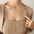 Jewelry wholesale 18K Stainless Steel Niche H - letter Lucky Necklace