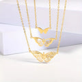 Jewelry wholesale Explosive Trend Hot Sale Triple Chain Butterfly Necklace