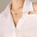 Jewelry wholesale Classic Cute Jewelry Rose Gold Plated Pixel Heart Pendant Necklaces