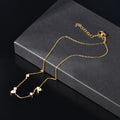 Jewelry wholesale Elegant Dainty Jewelry Stainless Steel 18K Gold Plated Zircons Necklaces