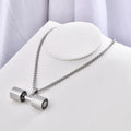 Jewelry wholesale Hip Hop Jewelry DVP Stainless Steel Dumbbell Pendant Necklace
