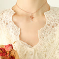 Jewelry wholesale Artistic - Flair Butterfly Tassel Cubic Zirconia Pendant Necklace