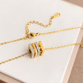 Jewelry wholesale Popular Cubic Ring Zirconia Pendant Women's Necklaces