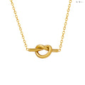 Jewelry wholesale Dainty Elegant Jewelry 18K Gold Plated Knot Heart Pendant Necklaces