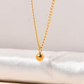 Jewelry wholesale Hot Sale Gold Plated Ball Pendant O Chain Necklace