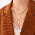 Jewelry wholesale Hot - selling Stainless Steel Round Necklace