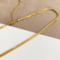 Jewelry wholesale Hot Simple Multi-Layer Chain Necklace for Women