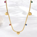 Jewelry wholesale Manufacturer Direct Sale Multicolor Zircon Colorful Stone Necklaces