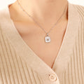 Jewelry wholesale Niche Design - inspired Butterfly and White Seashell Pendant Necklace