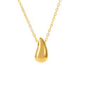Jewelry wholesale Popular Water Drops Gold Bean Pendant Necklace for Women