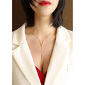 Jewelry wholesale V - shaped Stainless Steel Necklace. On Promotion, Exuding Magnificence