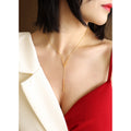 Jewelry wholesale V - shaped Stainless Steel Necklace. On Promotion, Exuding Magnificence