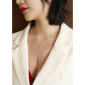 Jewelry wholesale V - shaped Stainless Steel Necklace. On Promotion, Exuding Magnificence