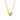 Jewelry wholesale Wholesale 18K Gold Plated Paper Fold Style Heart Pendant Necklaces