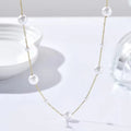 Jewelry wholesale Wholesale Stainless Steel Pearl O Shape Chain Necklaces